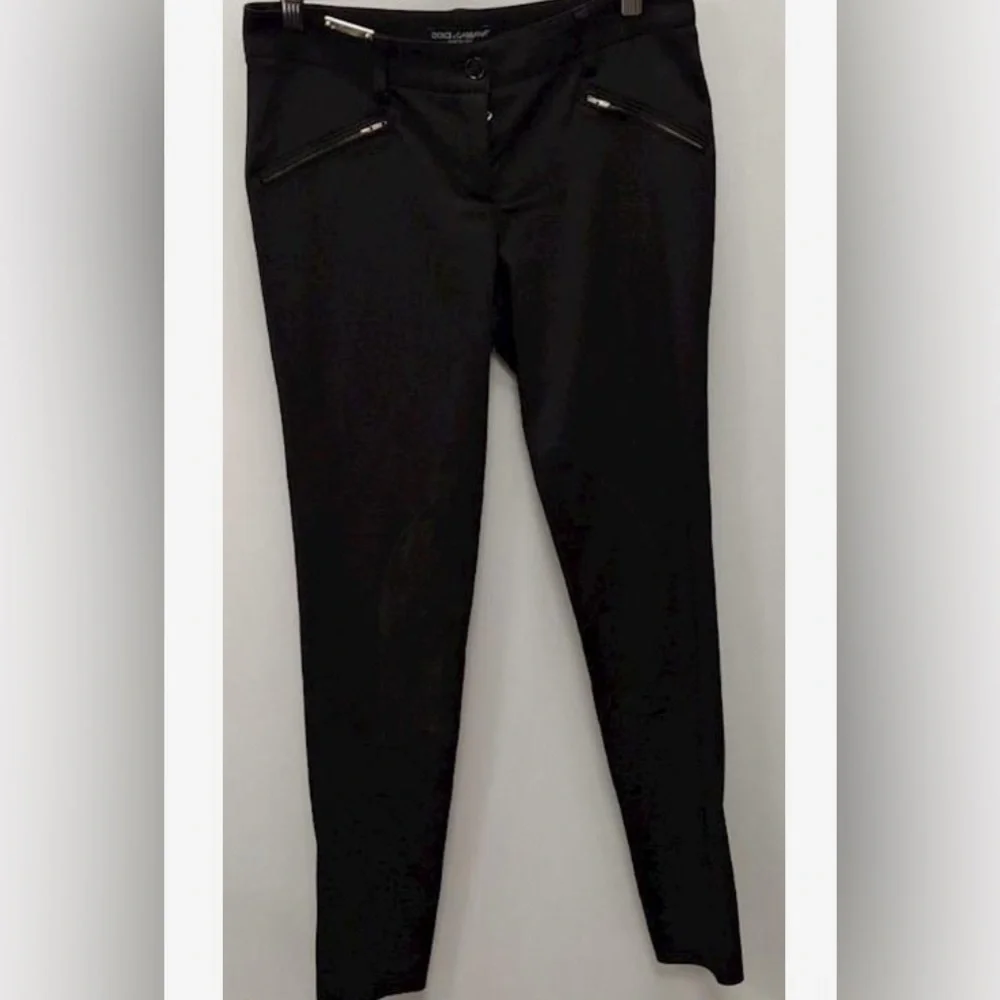 Dolce & Gabbana, Skinny Black Pants, size EU 40, US 4 - Picture 1 of 4